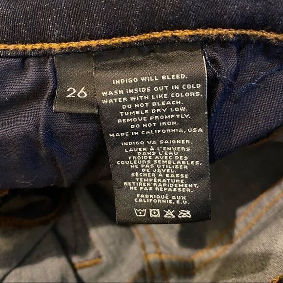J. Brand Sz 26 Blue Indigo Denim Maria Straight Skinny Leg Jeans - Picture 7 of 10